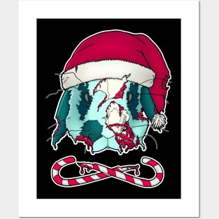 Zombie Christmas Posters and Art